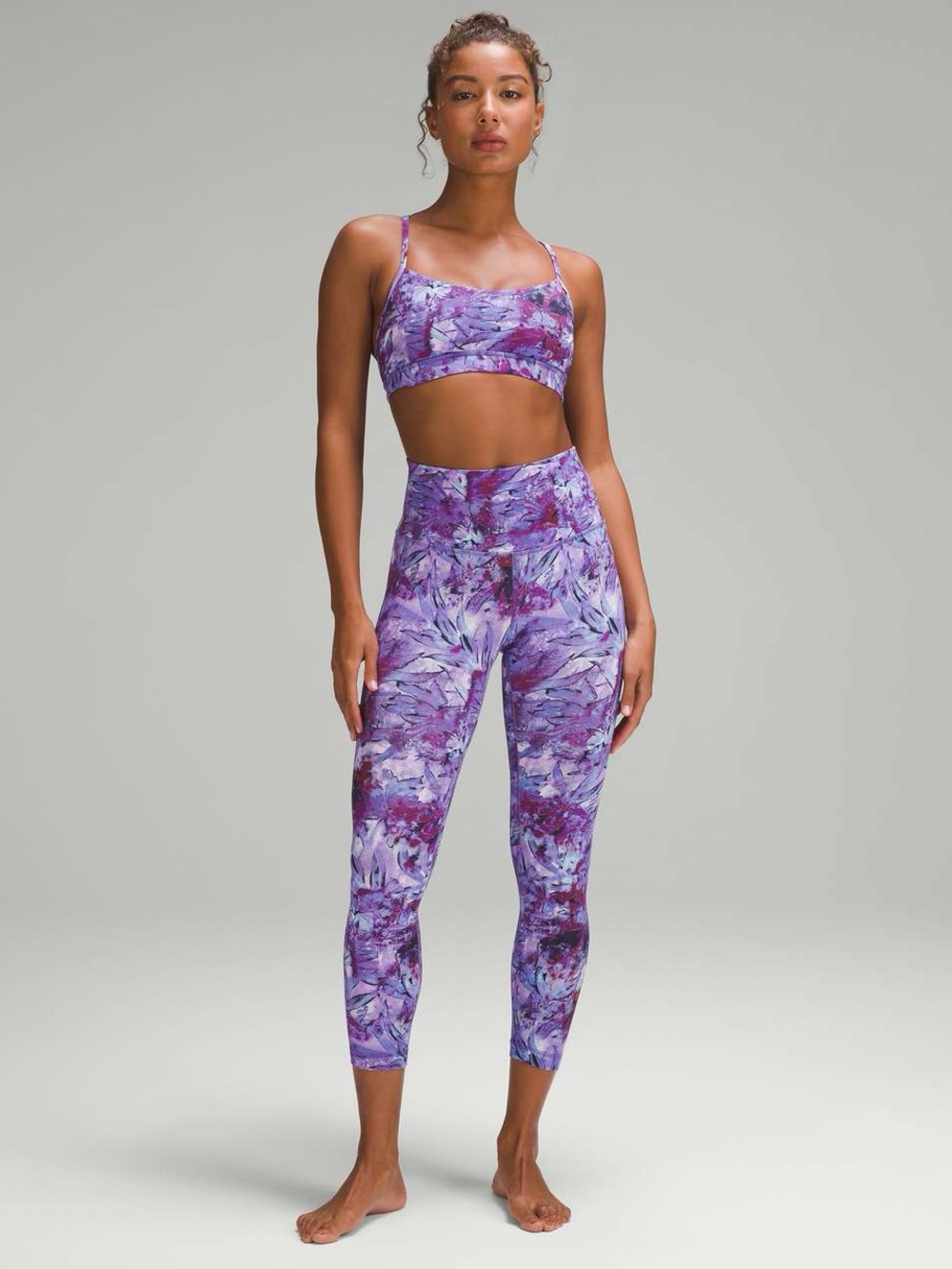 Lululemon Align High Rise Pant 25” - Size 12 - Iridescent Floral Multi - EUC